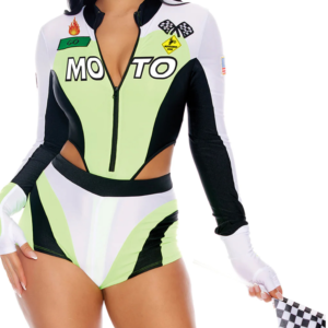 Green Light Go Sexy Motocross Racer Costume