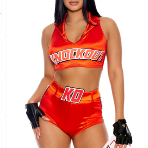Knockout Round Sexy Ring Card Woman Costume